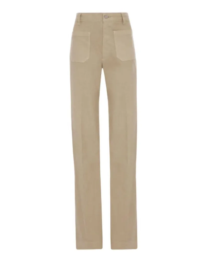 Victoria Beckham Straight Leg Jeans - Grau Grau