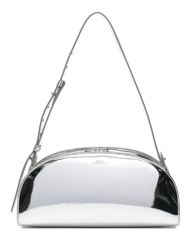 A.P.C. A. P.C. Schultertasche - Silber Silber