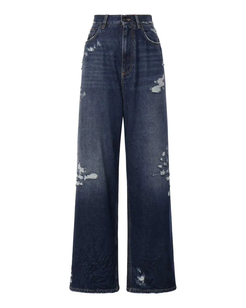 Dolce & Gabbana Straight Leg Jeans - Blau Blau