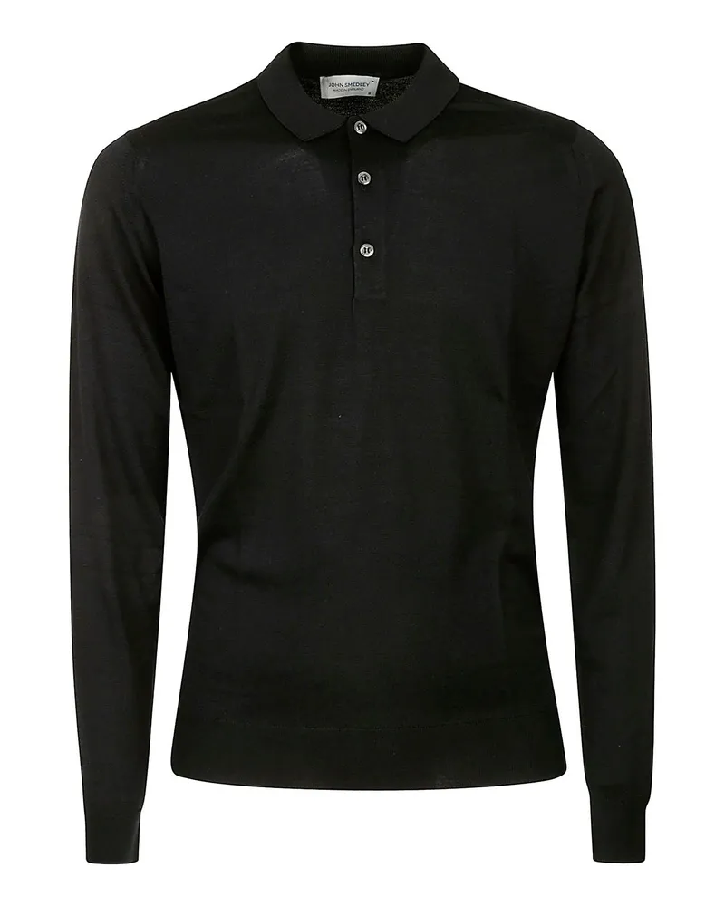 John Smedley Rollkragenpullover Schwarz