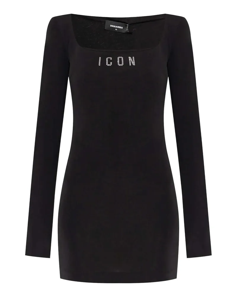 Dsquared2 Knielanges Kleid - Schwarz Schwarz
