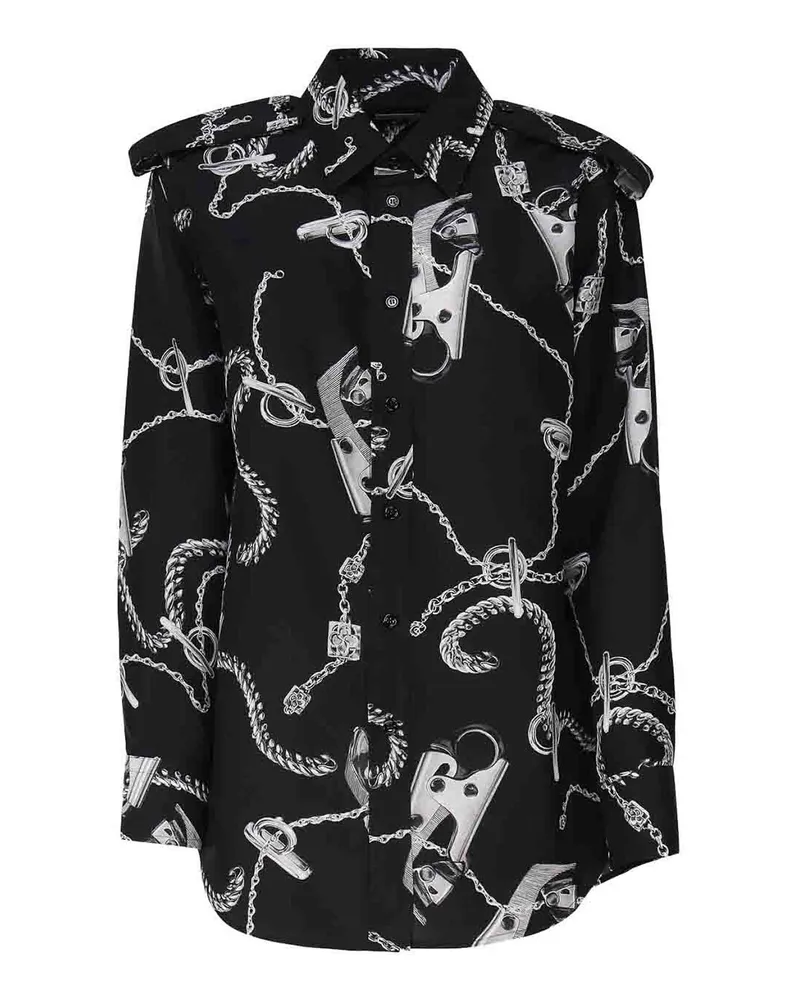 Burberry Hemd - Schwarz Schwarz