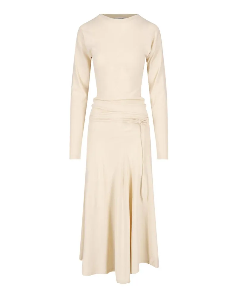 Christophe Lemaire Maxikleid - Creme Creme