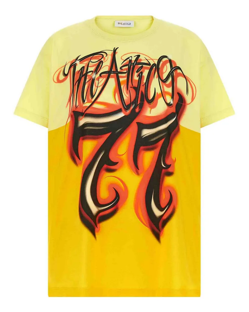 ATTICO T-Shirt - Gelb Gelb