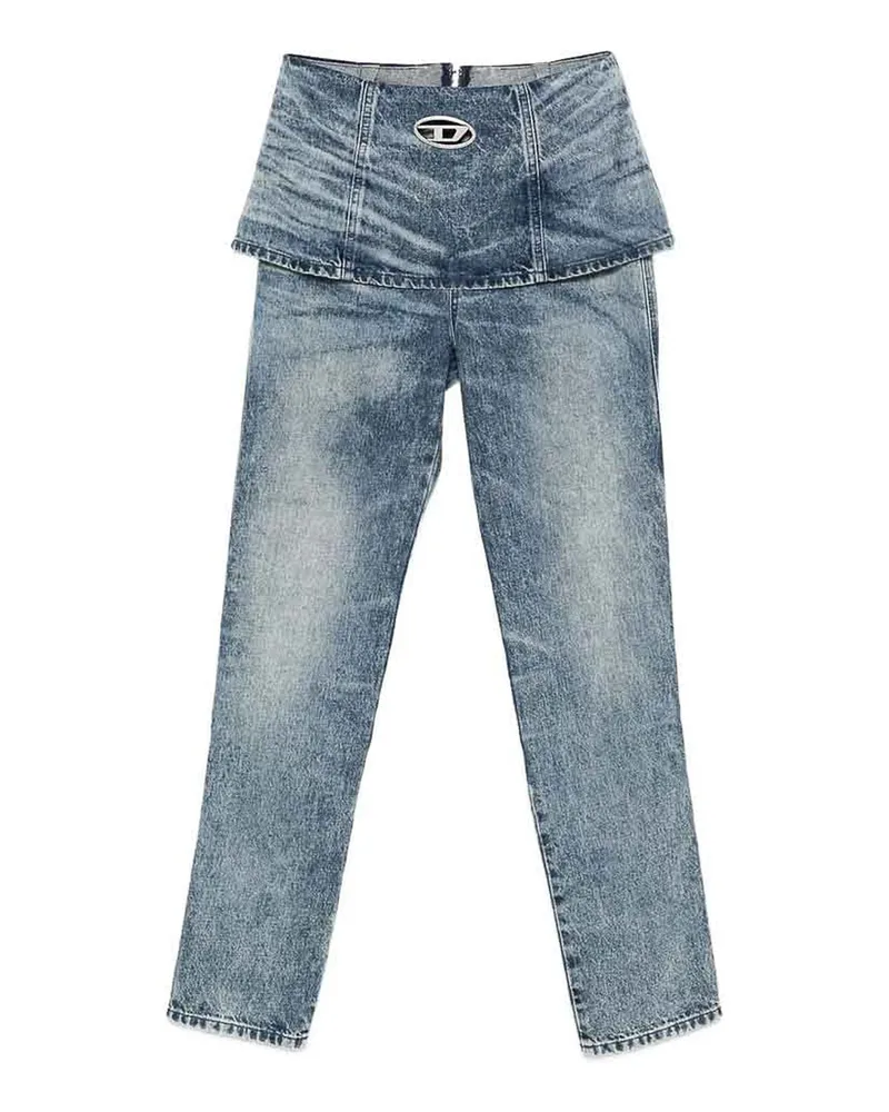 Diesel Straight Leg Jeans - Blau Blau