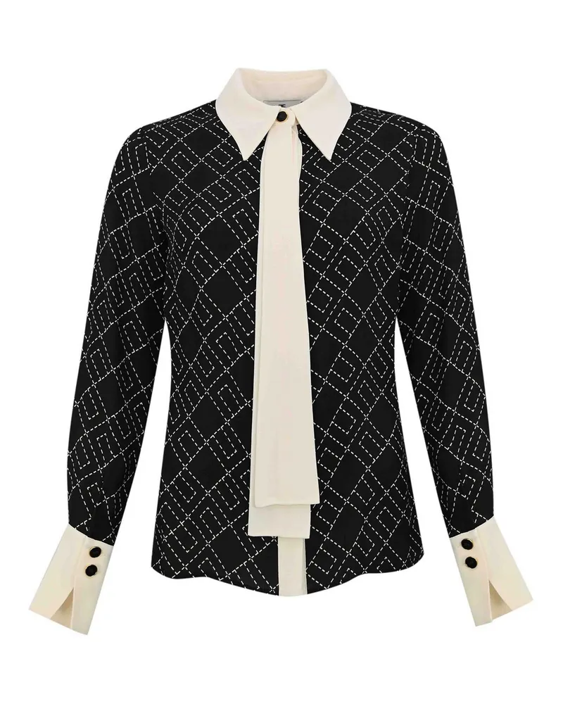 Elisabetta Franchi Hemd - Schwarz Schwarz