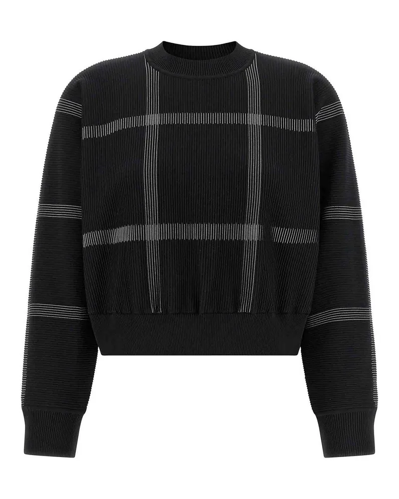 Issey Miyake Rundhalspullover - Schwarz Schwarz