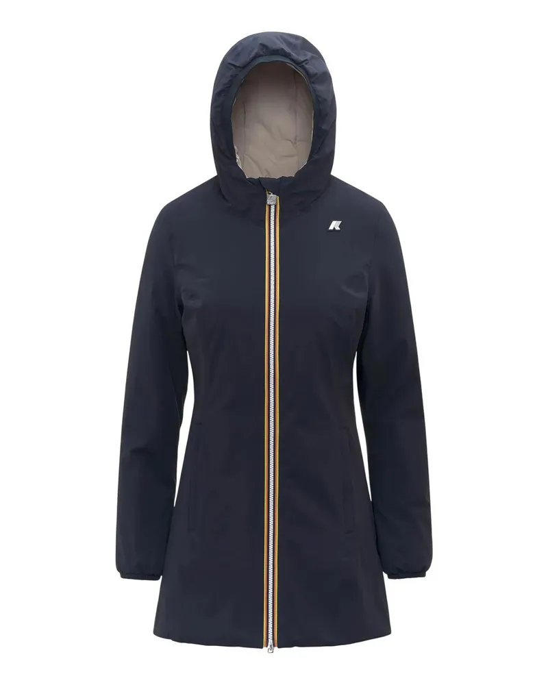 K-Way Knielanger Mantel - Blau Blau