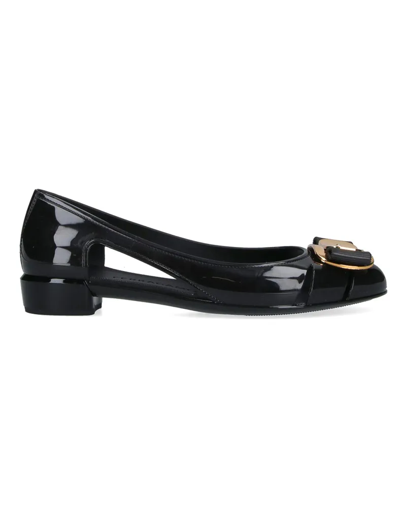 Ferragamo Ballerinas - Schwarz Schwarz