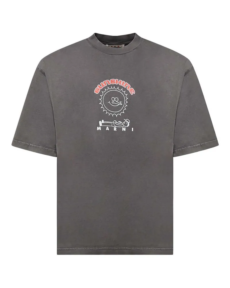 Marni T-Shirt - Dunkelgrau Dunkelgrau