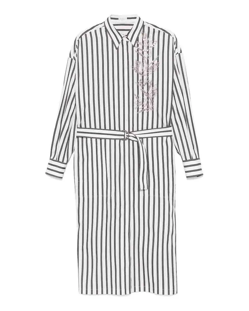 Brunello Cucinelli Knielanges Kleid - Weiß Weiß