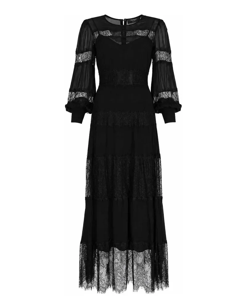 Twin-Set Abendkleid - Schwarz Schwarz