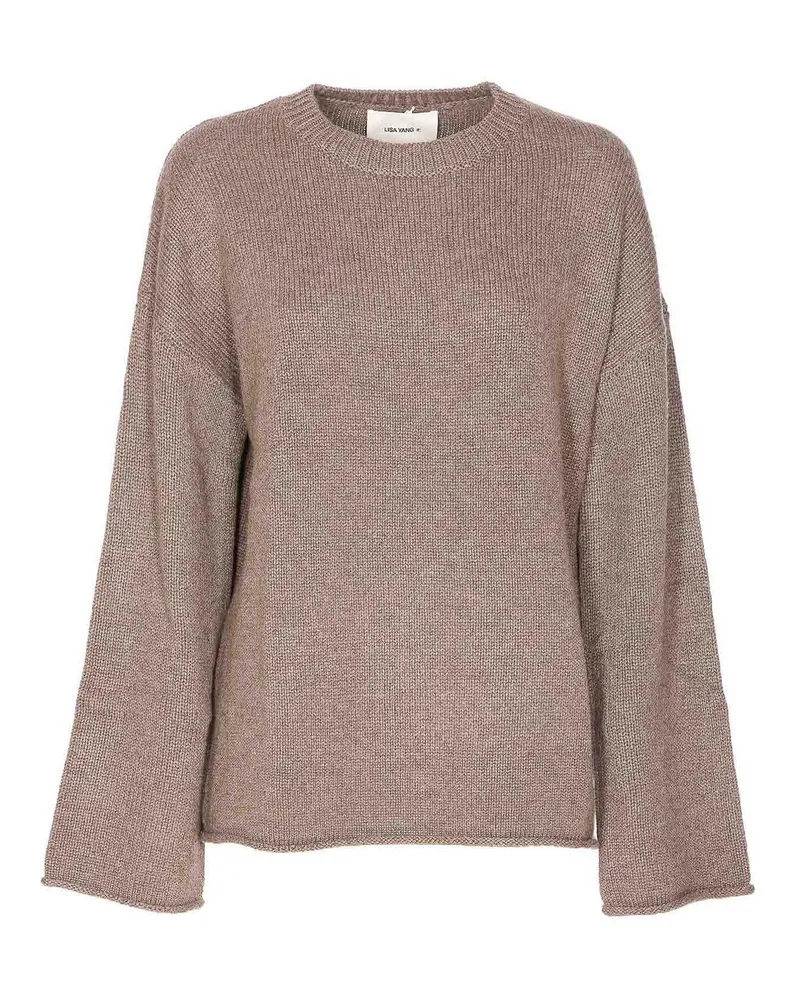 Lisa Yang Rundhalspullover - Beige Beige