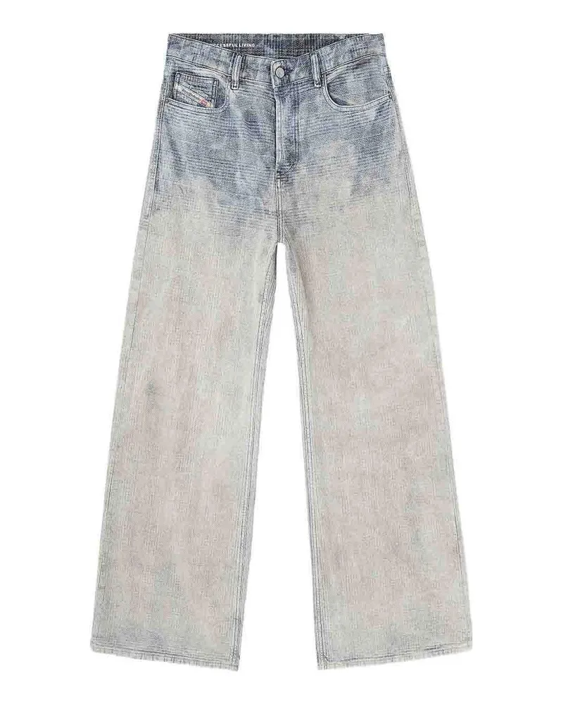 Diesel Straight Leg Jeans - Blau Blau