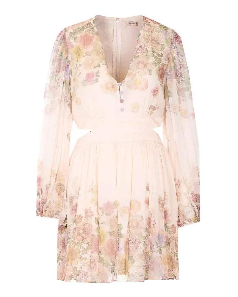 Twin-Set Knielanges Kleid - Weiß Weiß