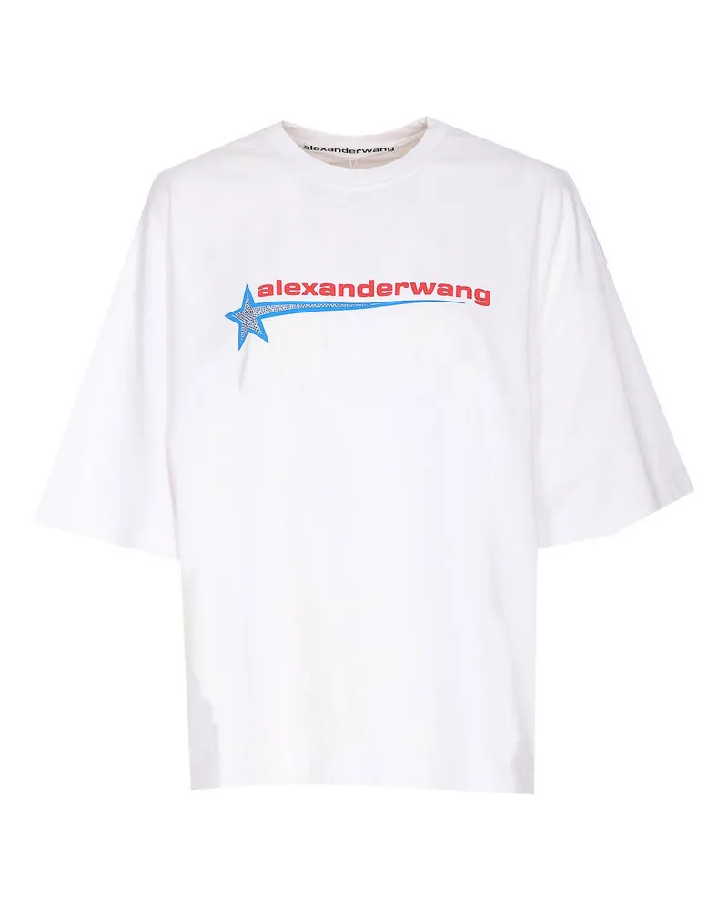 Alexander Wang Rundhalspullover - Weiß Weiß