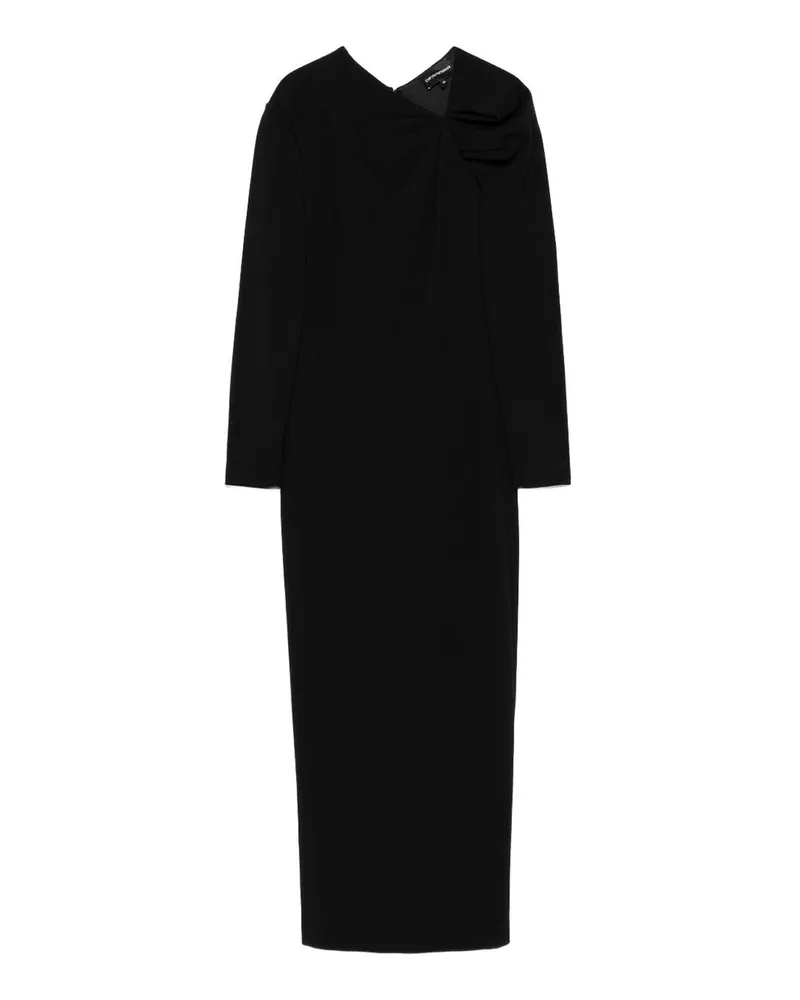 Emporio Armani Knielanges Kleid - Schwarz Schwarz