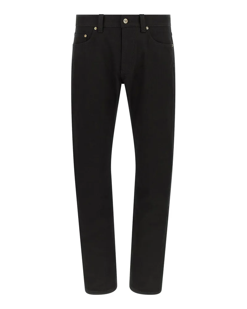 Versace Straight Leg Jeans - Schwarz Schwarz