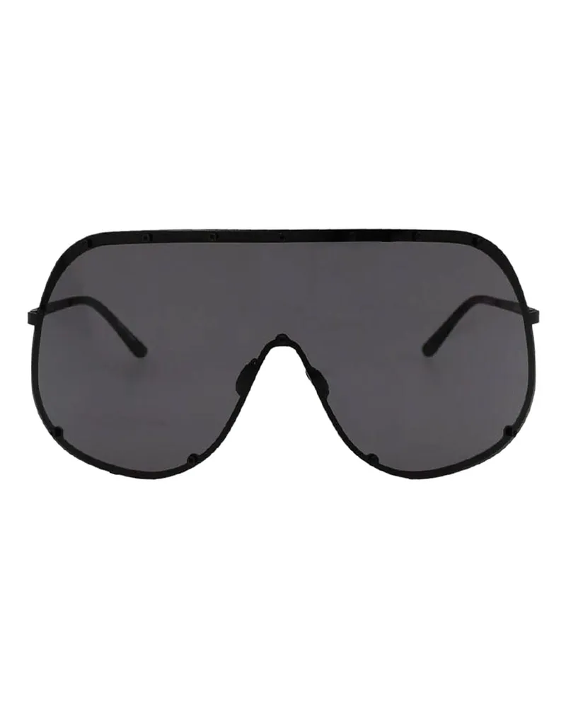 Rick Owens Sonnenbrille - Schwarz Schwarz