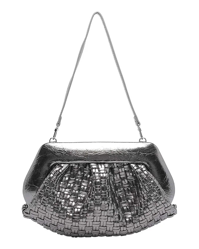 THEMOIRÈ Clutch - Silber Silber