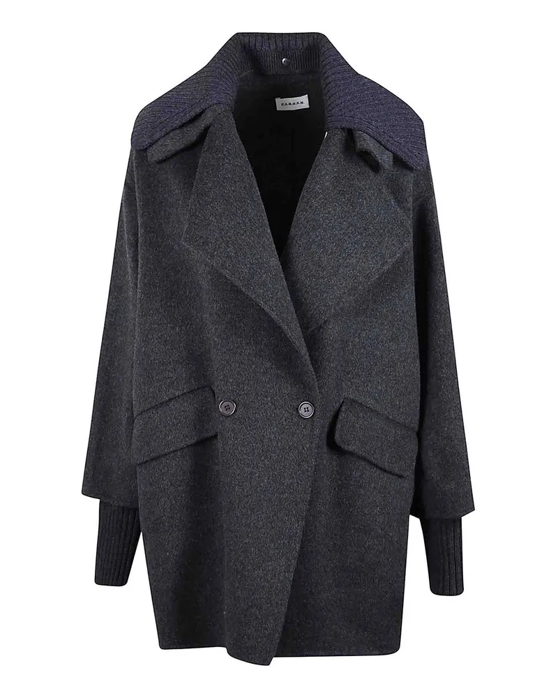 P.A.R.O.S.H. P. A.R. O H. Knielanger Mantel - Grau Grau