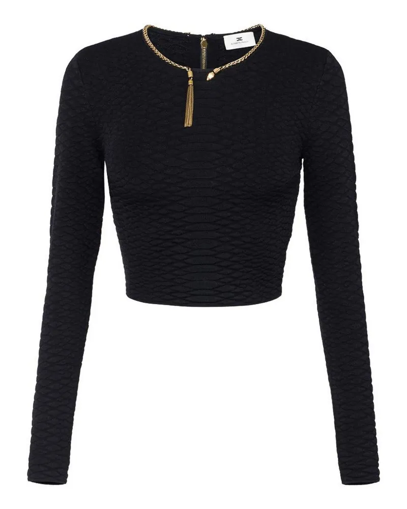 Elisabetta Franchi Top - Schwarz Schwarz