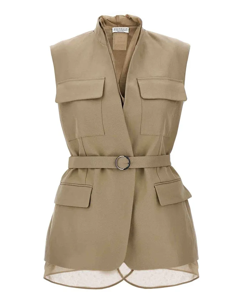 Brunello Cucinelli Weste - Beige Beige