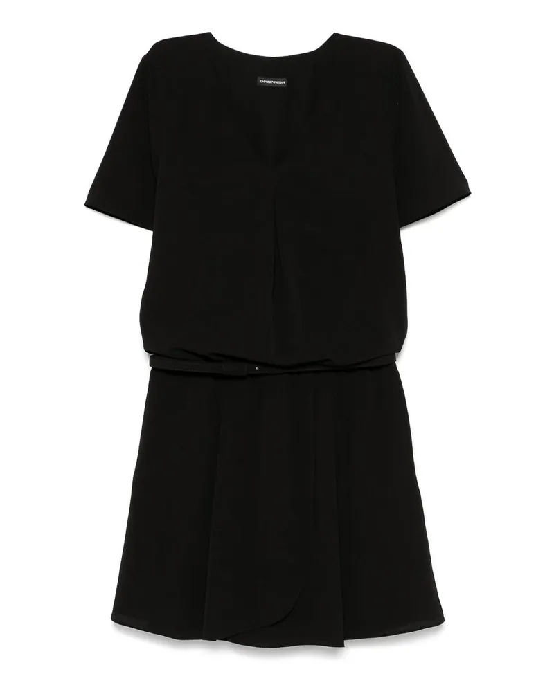 Emporio Armani Kurzes Kleid - Schwarz Schwarz