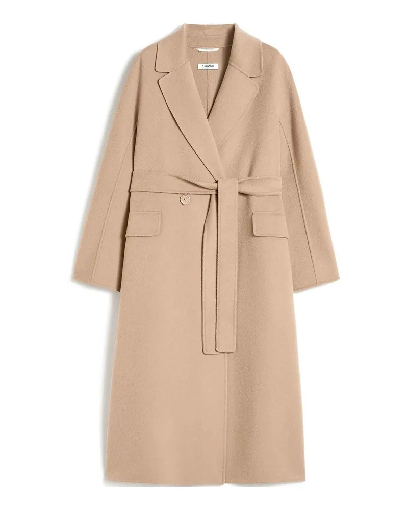 Max Mara Knielanger Mantel - Beige Beige