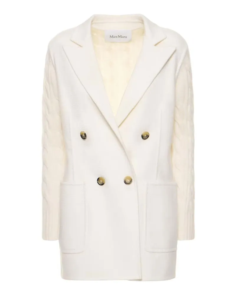 Max Mara Casualjacke - Weiß Weiß