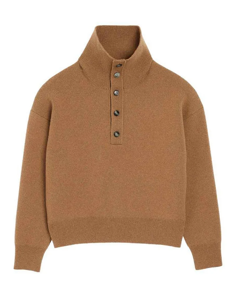 AMI Paris Rundhalspullover - Camel Camel