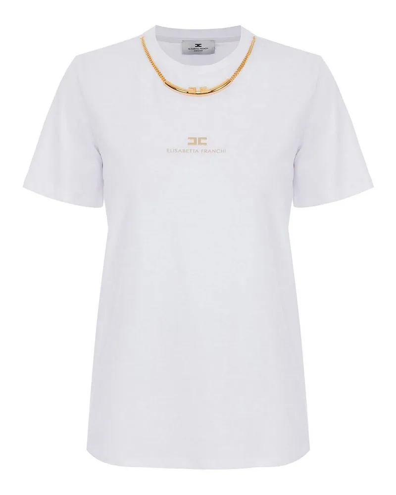 Elisabetta Franchi T-Shirt - Weiß Weiß