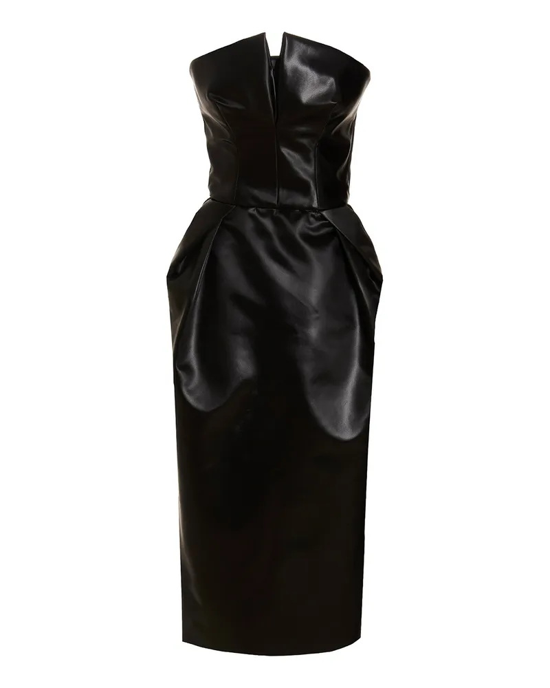 Maison Margiela Knielanges Kleid - Schwarz Schwarz