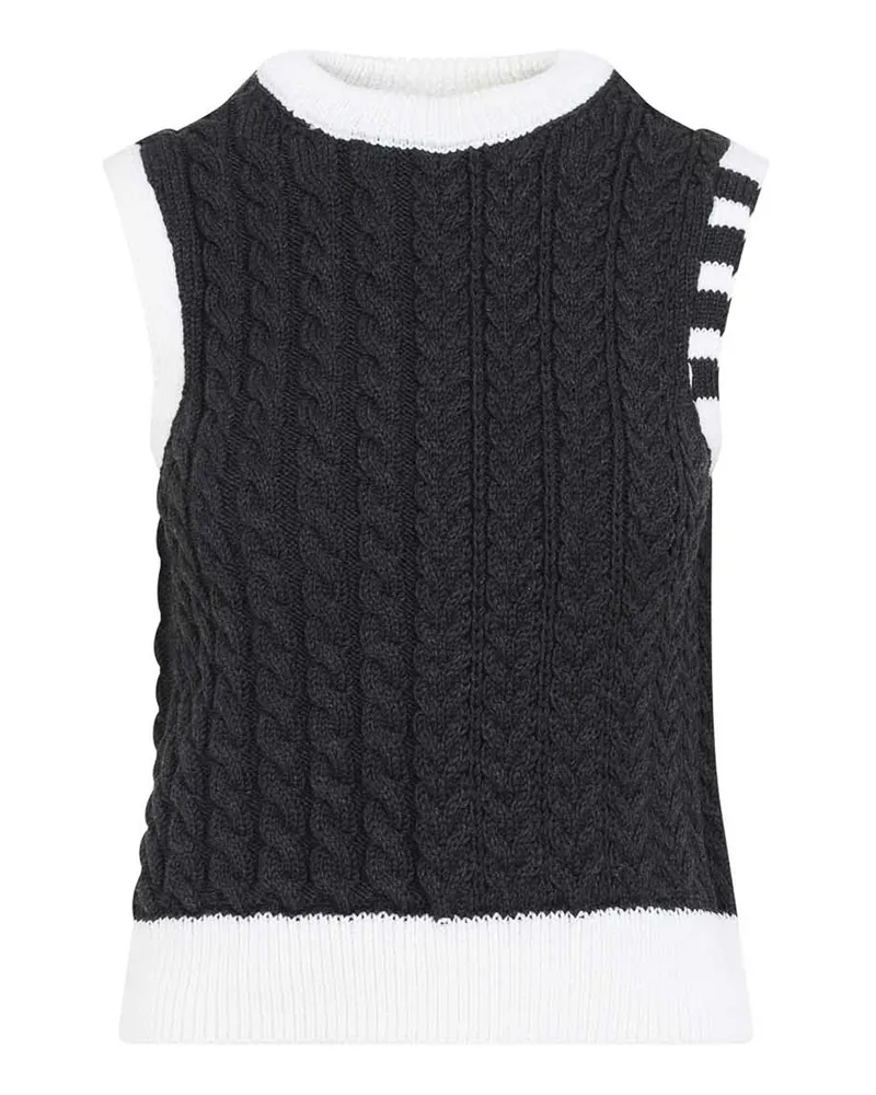 Thom Browne Top - Dunkelgrau Dunkelgrau