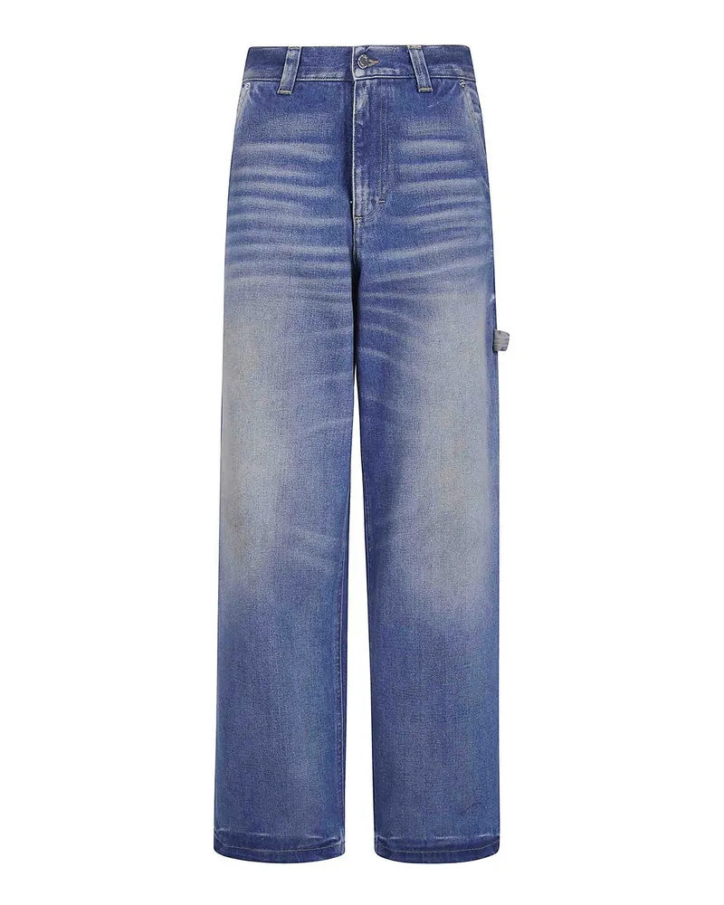 Haikure Straight Leg Jeans - Blau Blau