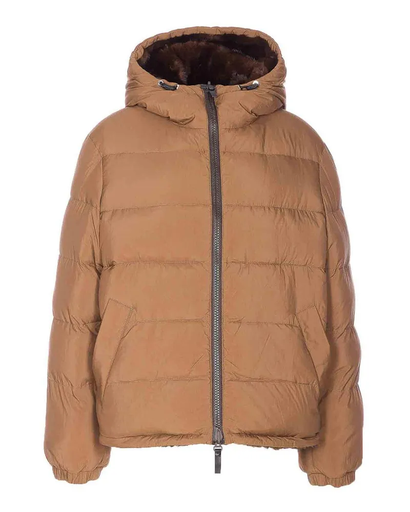Yves Salomon Daunenjacke - Beige Beige