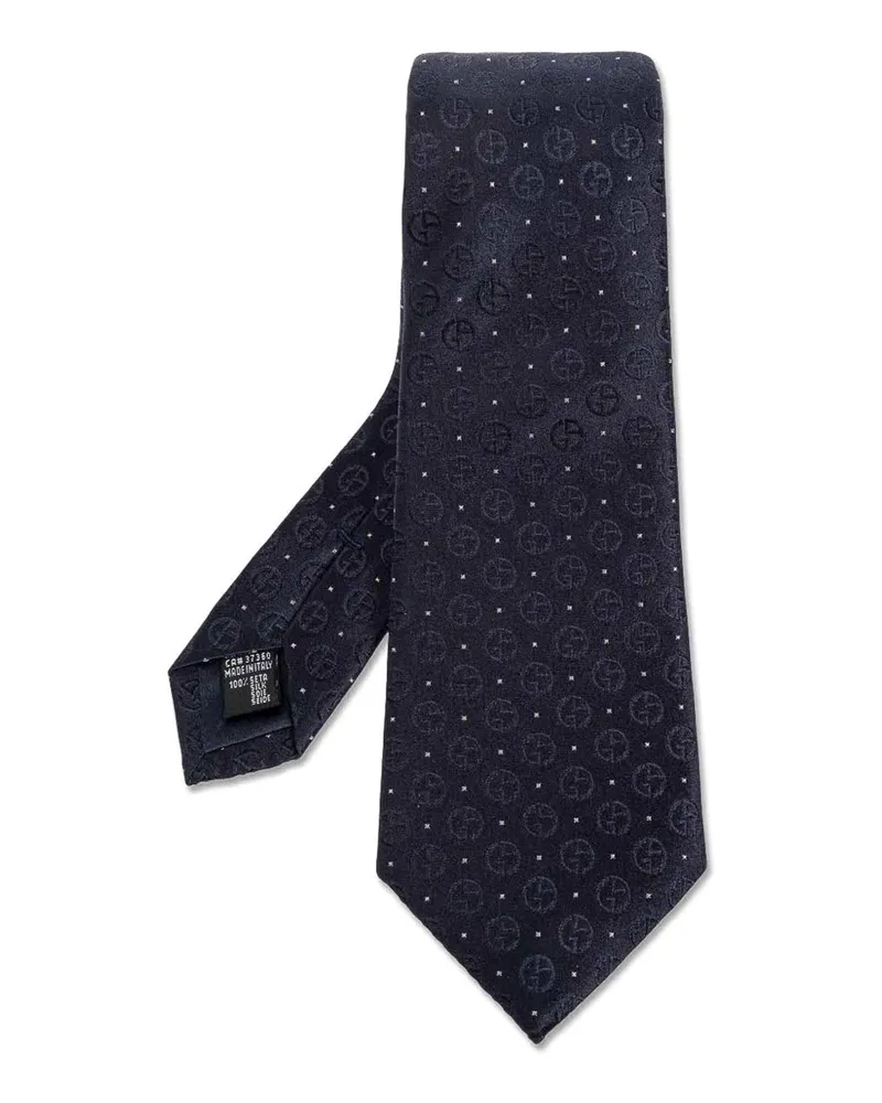 Giorgio Armani Krawatte - Dunkelblau Dunkelblau