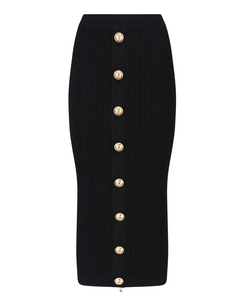 Balmain U-Boot-Pullover - Schwarz Schwarz