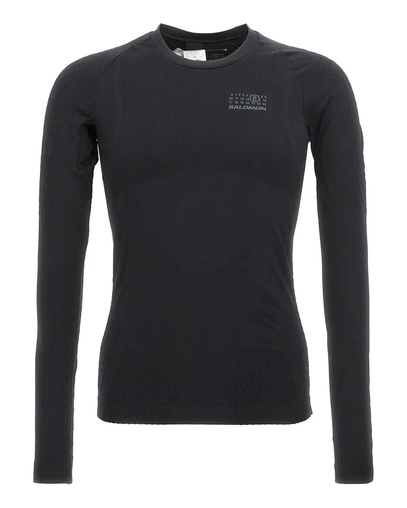 Maison Margiela Rundhalspullover - Schwarz Schwarz