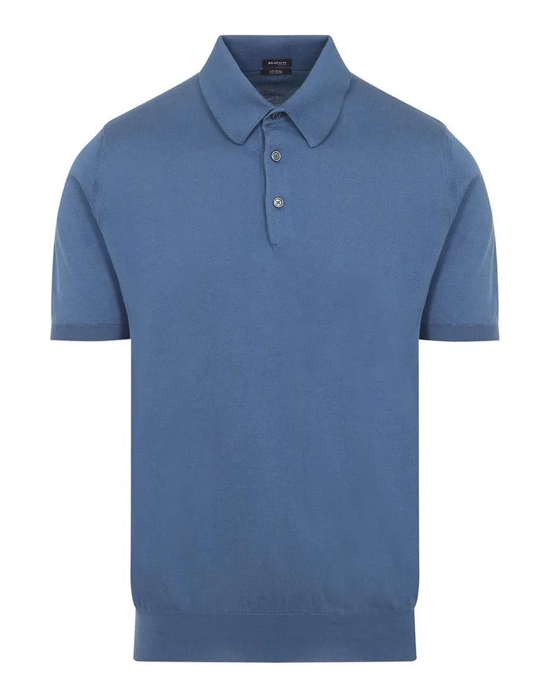 Kiton Poloshirt - Blau Blau