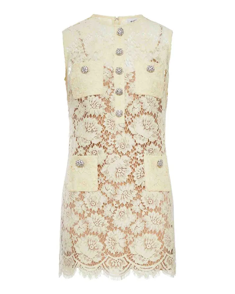 Self-Portrait Rundhalspullover - Orange Orange