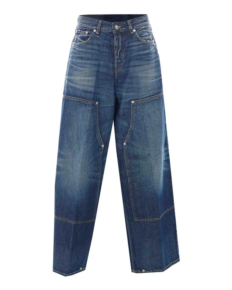 Haikure Straight Leg Jeans - Blau Blau
