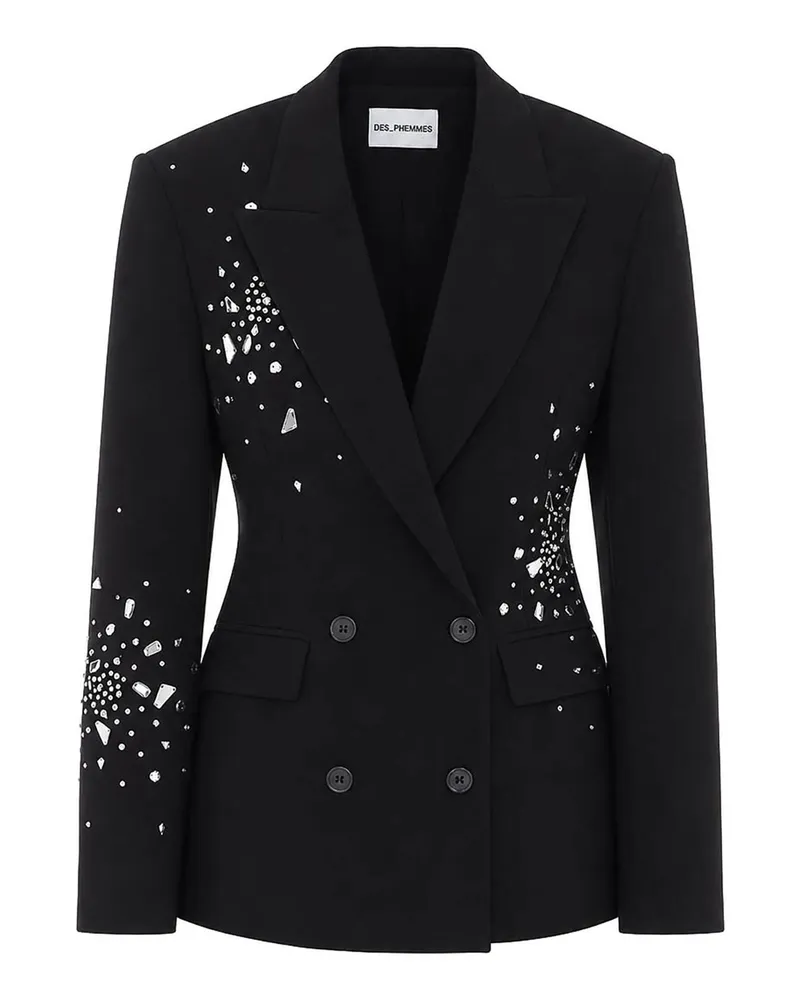 Des Phemmes Blazer - Schwarz Schwarz
