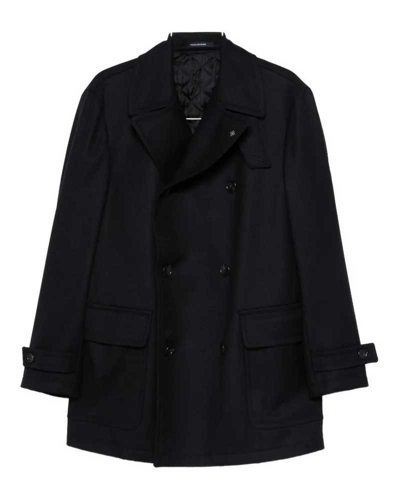 Tagliatore Knielanger Mantel - Blau Blau