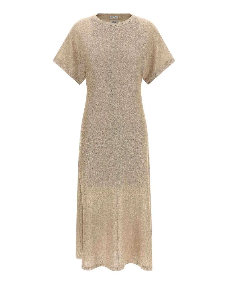 Brunello Cucinelli Knielanges Kleid - Beige Beige