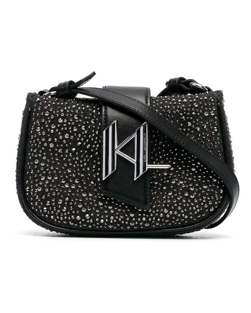 Karl Lagerfeld Schultertasche - Grau Schwarz