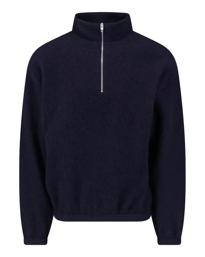 Jil Sander Rundhalspullover - Blau Blau