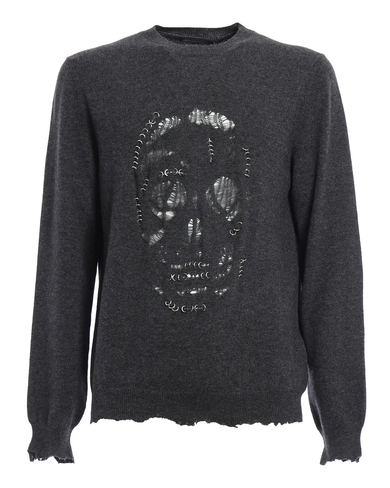 Alexander McQueen Rundhalspullover - Grau Grau