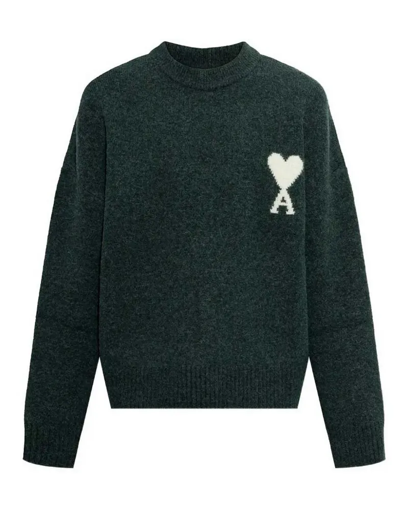 AMI Paris Rundhalspullover - Grün Grün