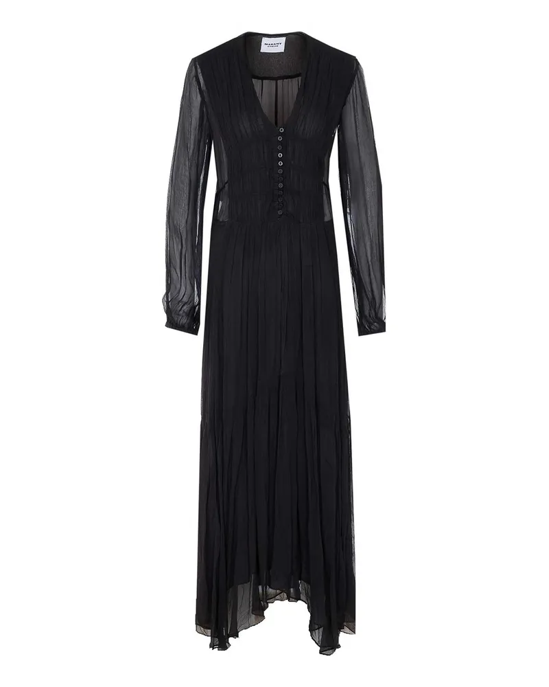 Étoile Isabel Marant Knielanges Kleid - Schwarz Schwarz